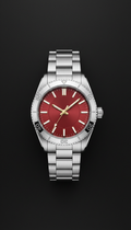 Stainless Steel Watch With Bold Contrast