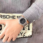 New Luxury Business Three Circle Stainless Steel Strap Night Light Calendar Waterproof Men's Date Quartz Watch