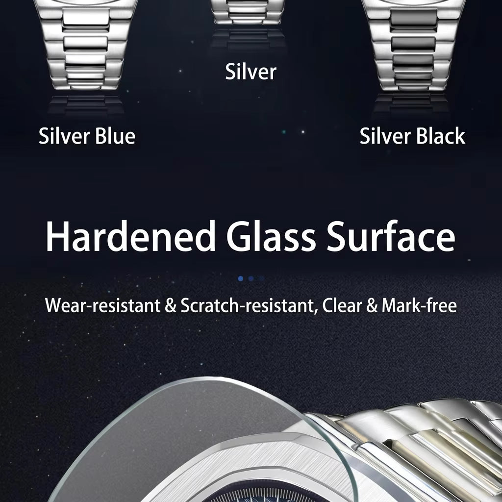 Men's Luxury Stainless Steel Strap Quartz Watch Simple Business Classic Waterproof Calendar Can Be Wholesale Customized