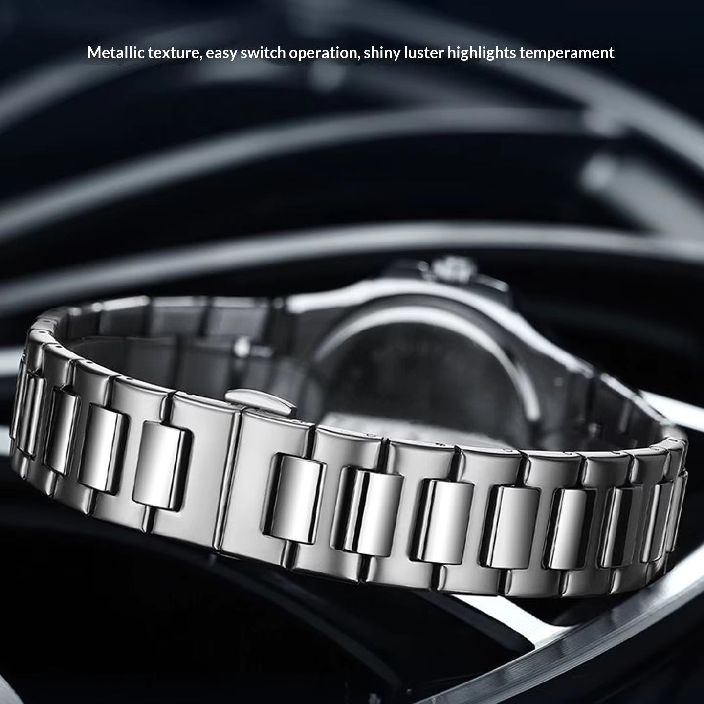 New Luxury Business Three Circle Stainless Steel Strap Night Light Calendar Waterproof Men's Date Quartz Watch