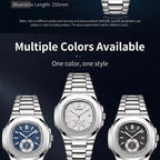 Men's Luxury Stainless Steel Strap Quartz Watch Simple Business Classic Waterproof Calendar Can Be Wholesale Customized
